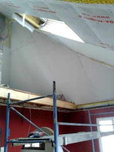 Pose de plaques de BA13